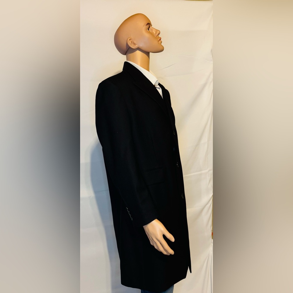 Indochino Black Overcoat - 46R - Worn Once